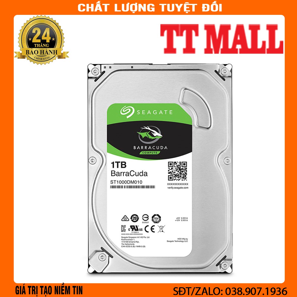 Ổ cứng HDD Seagate Barracuda 500GB . .Bảo hành 36 tháng