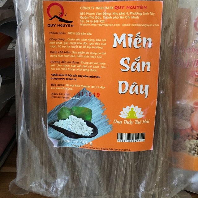 Miến Sắn Dây Quy Nguyên loại 1 gói 400g