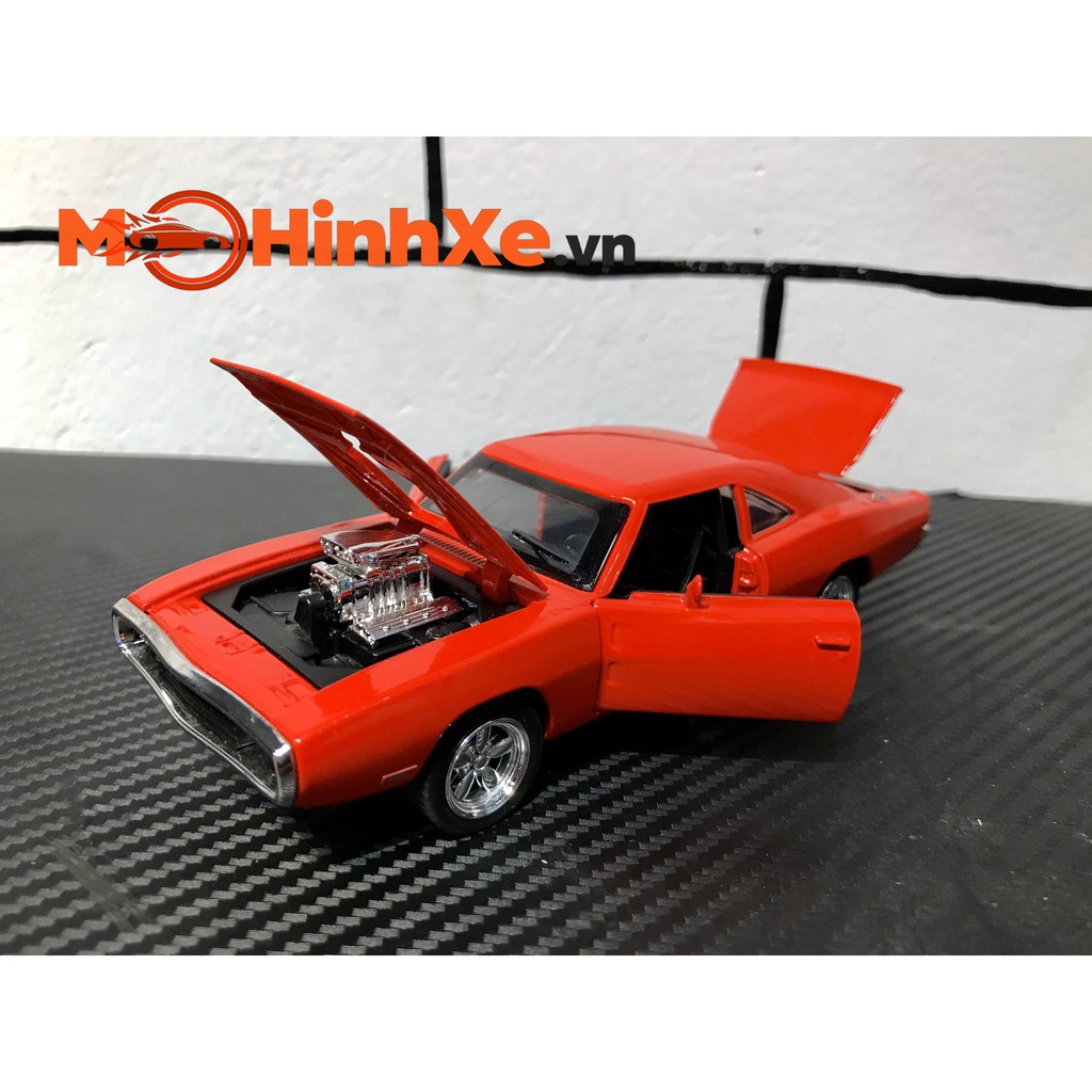 Mo Hình Xe Dodge Charger RT 1970 1:32 Mini Auto