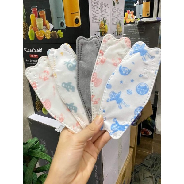 Khẩu trang y tế 4D mask KF94 công nghệ Hàn Quốc cao cấp cho bé 10 cái