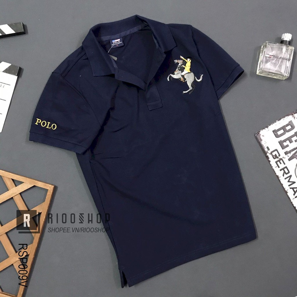 Áo thun polo nam có cổ, áo phông nam ngắn tay polo cao bồi cực đẹp RSP009 có size lớn big size xxl Riooshop | BigBuy360 - bigbuy360.vn