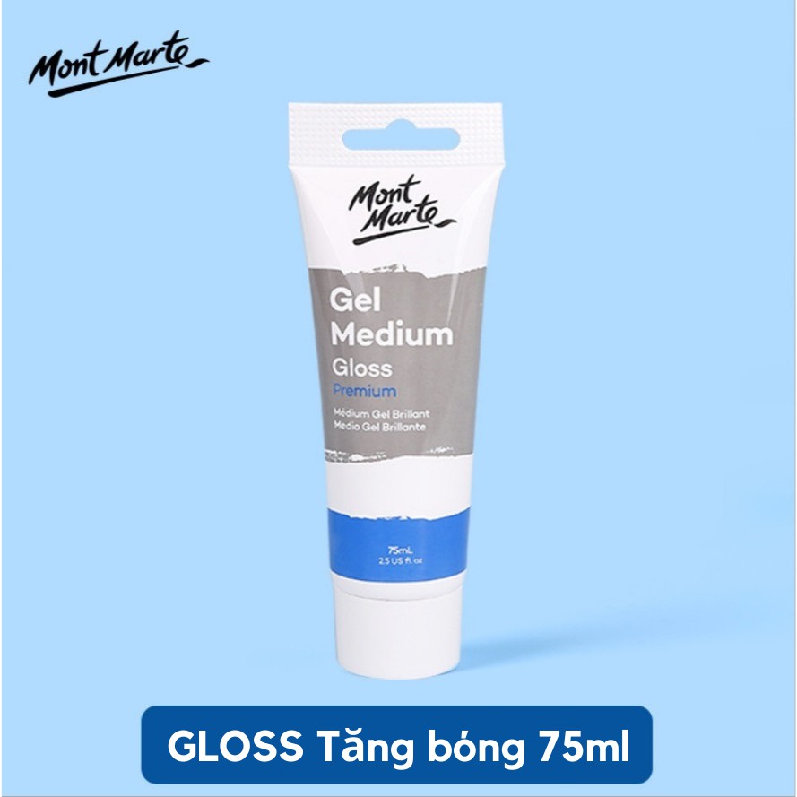 Dung Môi Pha Màu Medium Acrylic Mont Marte Gloss/ Matt/ Retarder (Tuýp 75ml)