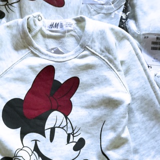 Váy nỉ da cá mickey bé gái