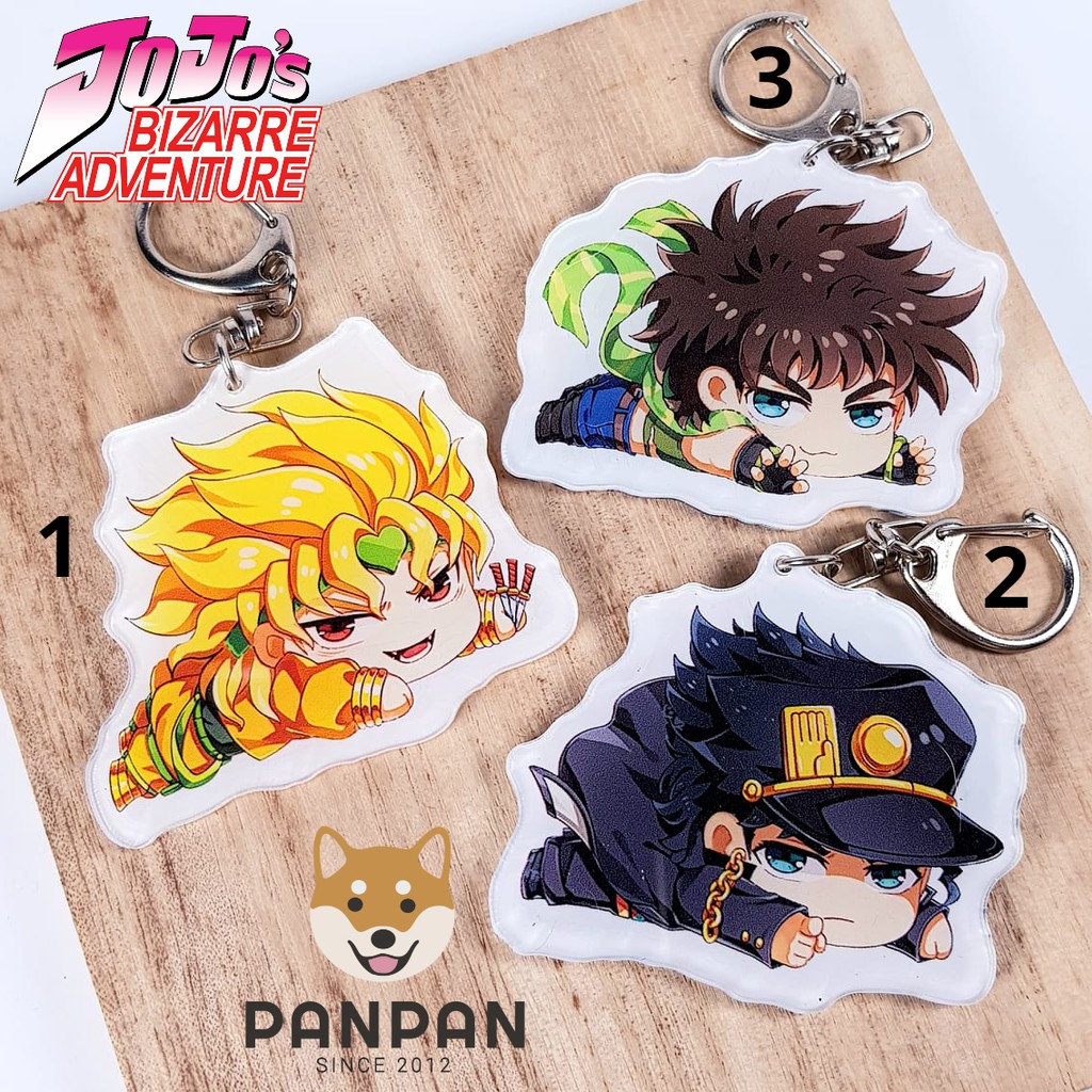 Móc khóa Anime DELUXE JoJo's Bizarre Adventure Nằm 2 MẶT KHÁC NHAU (6cm)