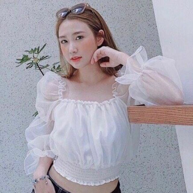 [ Mã WASTAPR giảm 10K đơn 50K] Áo CROPTOP công chúa bẹt vai bo eo xinh xắn (siêu hót) | BigBuy360 - bigbuy360.vn