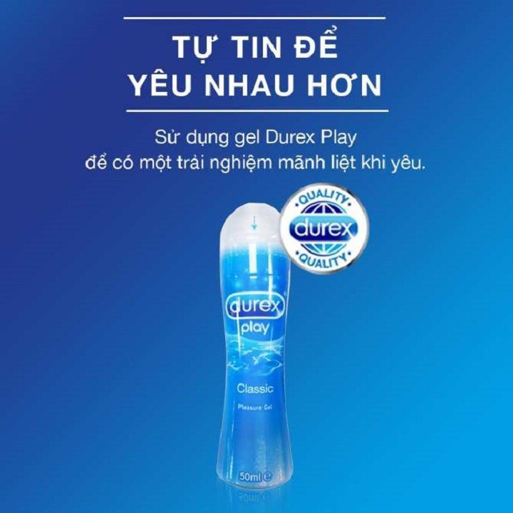 Combo Bao Cao Su Durex Pleasuremax Gân Gai 12 Cái Và 1 Gel Bôi Trơn Classic 50ML