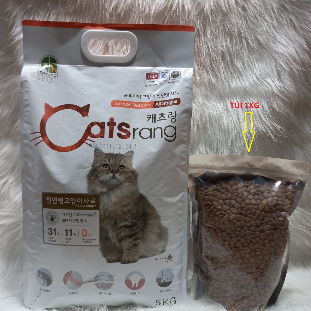Thức ăn cho mèo Catsrang 1kg - Dành cho mèo trên 3 tháng tuổi
