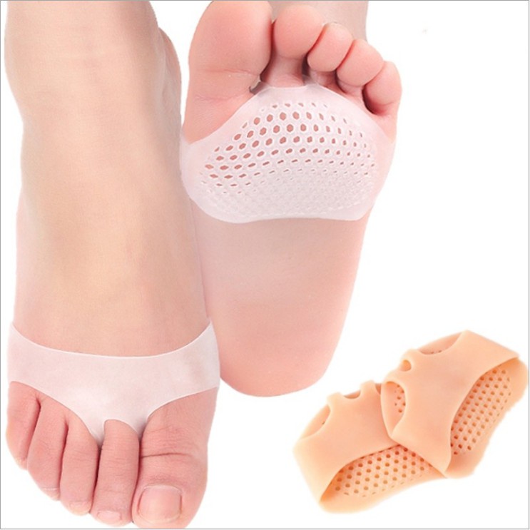 Miếng lót đệm bảo vệ lòng bàn chân khi đi giày cao gót chất liệu silicone thoáng khí thiết kế tổ ong