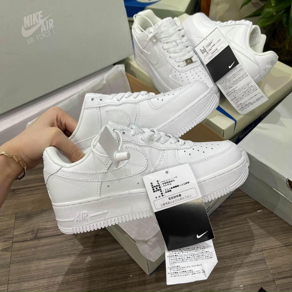 Giày Air Force Sneaker AF1, Giày trắng thể thao nam nữ cao cấp full bill box JD phong cách trẻ trung tăng chiều cao D15