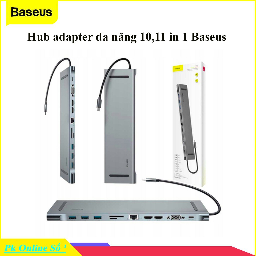 Hub chuyển đa năng 11 in 1 chính hãng Baseus