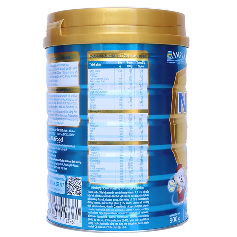 Sữa bột NutiFood Nuti IQ Gold 4 hộp 900g ( dành cho trẻ từ 2 tuổi trở lên)