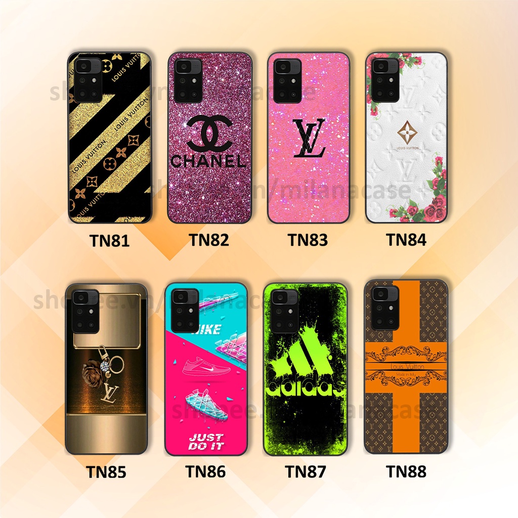 Ốp Xiaomi Redmi 10 in hình các thương hiệu nổi tiếng sang chảnh, đẳng cấp, cá tính