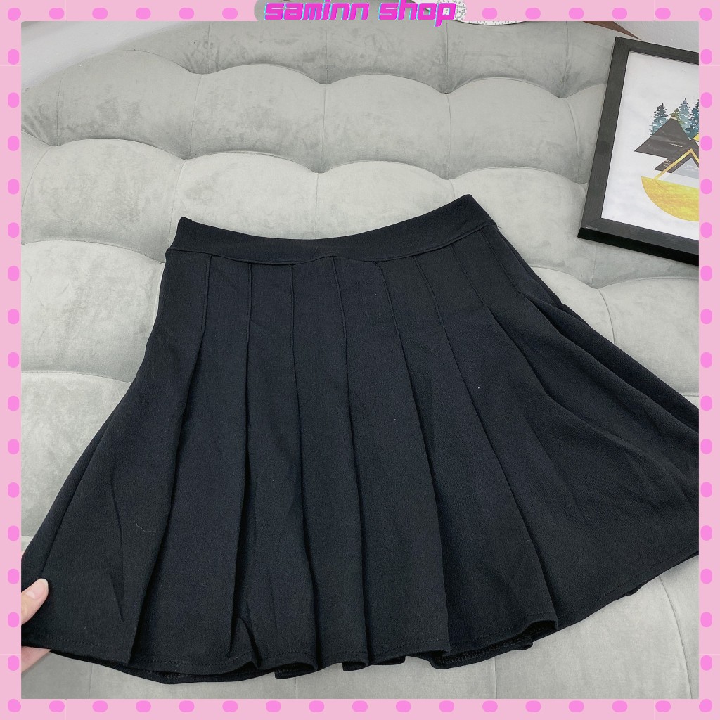 Chân váy chữ a ngắn lưng cao công sở xếp ly, chân váy xếp ly ngắn kiểu tennis SS51 | BigBuy360 - bigbuy360.vn
