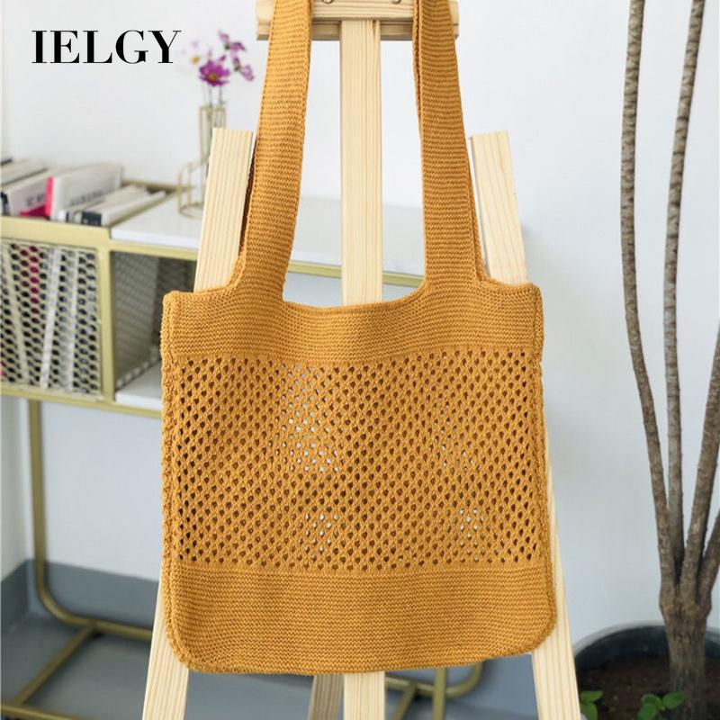 IELGY Túi Đeo Vai Bằng Vải Dệt Thời Trang Cổ Điển Cho Nữ