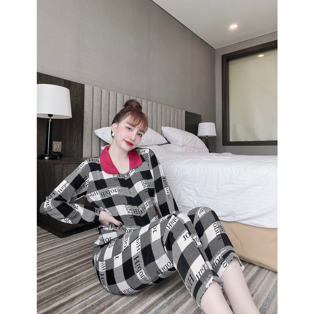 Set Bộ Lụa Mango Kiểu Sọc Thời Trang - Mẫu Mặc SP Thật