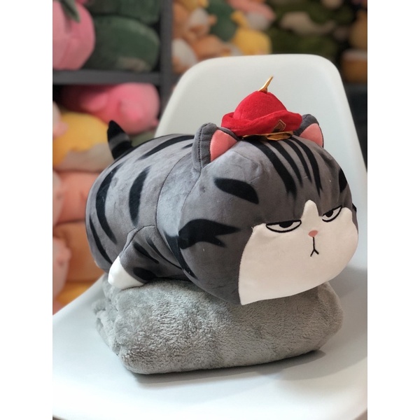 Bộ chăn gối văn phòng mèo hoàng thượng