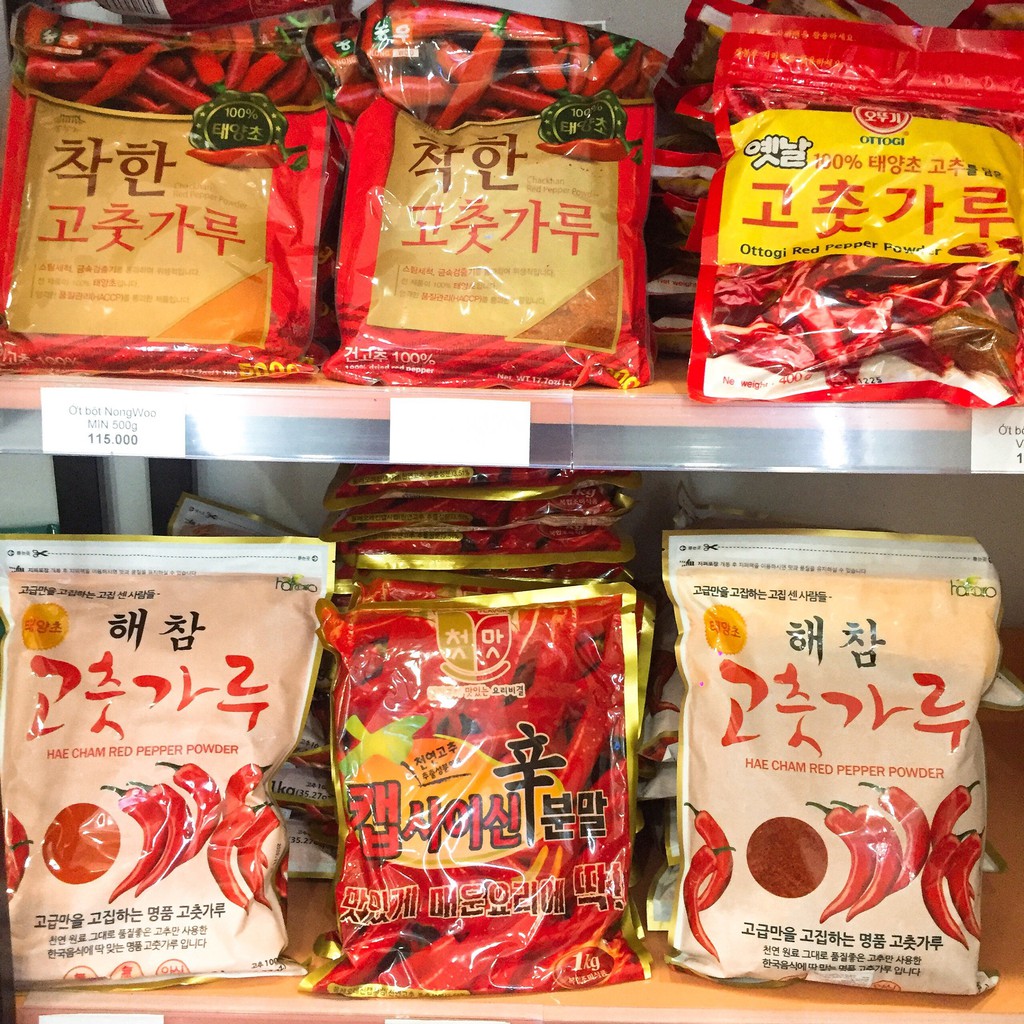 1KG Ớt Bột Hàn Quốc NongWoo làm kim chi và mì cay