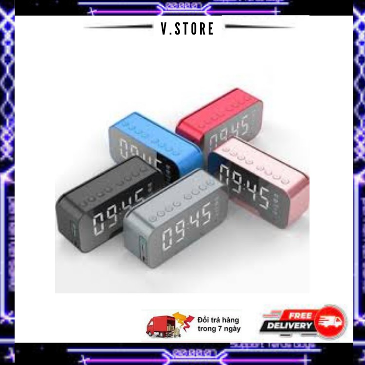 💎CHÍNH HÃNG💎 Loa Bluetooth Kimiso K10 💎Âm Thanh Hay Màn Hình Tráng Gương,Kiêm Báo Thức,Nhiệt Độ,Đồng Hồ-Bảo Hành 6 Tháng