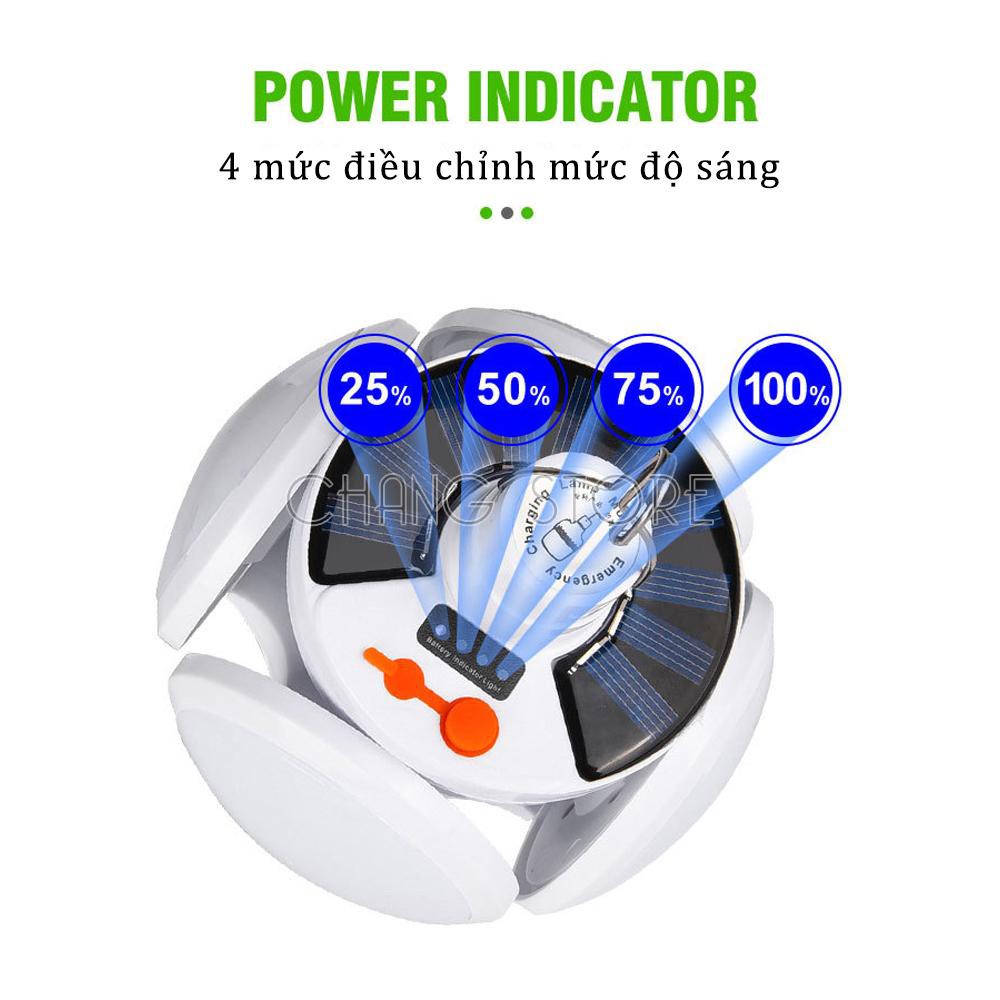 Đèn Led Năng Lượng Mặt Trời 4 Cánh Đuôi 40W 5 chế độ sáng