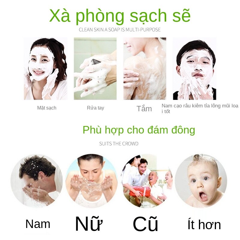 Ngoài Xà Phòng Trị Mụn Diệt Khuẩn Toàn Thân Mặt Sau Bộ Làm Sạch Sâu Nam Locust Rửa Xà Phòng Của Phụ Nữ