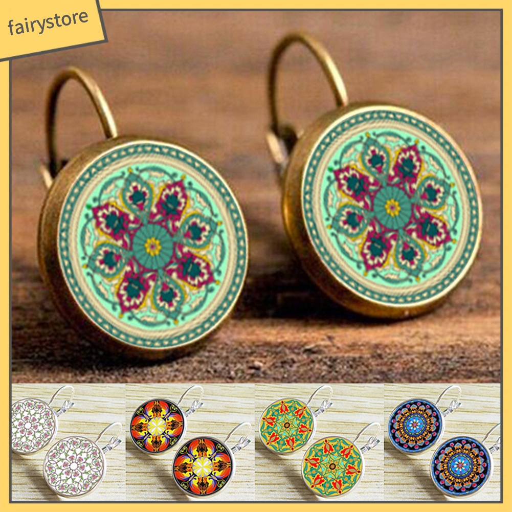 Khuyên Tai Đính Đá Phong Cách Bohemian Thanh Lịch Dành Cho Nữ