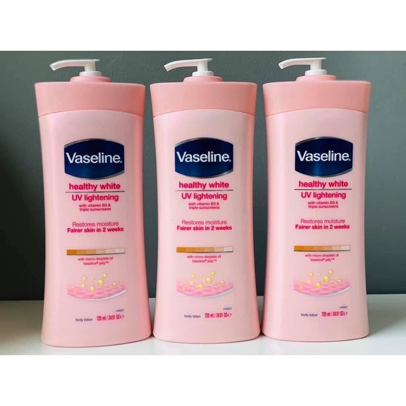 Dưỡng Thể Trắng Da VASELINE HEALTHY WHITE INSTANT FAIR MỸ | Body Lotion USA 725mL