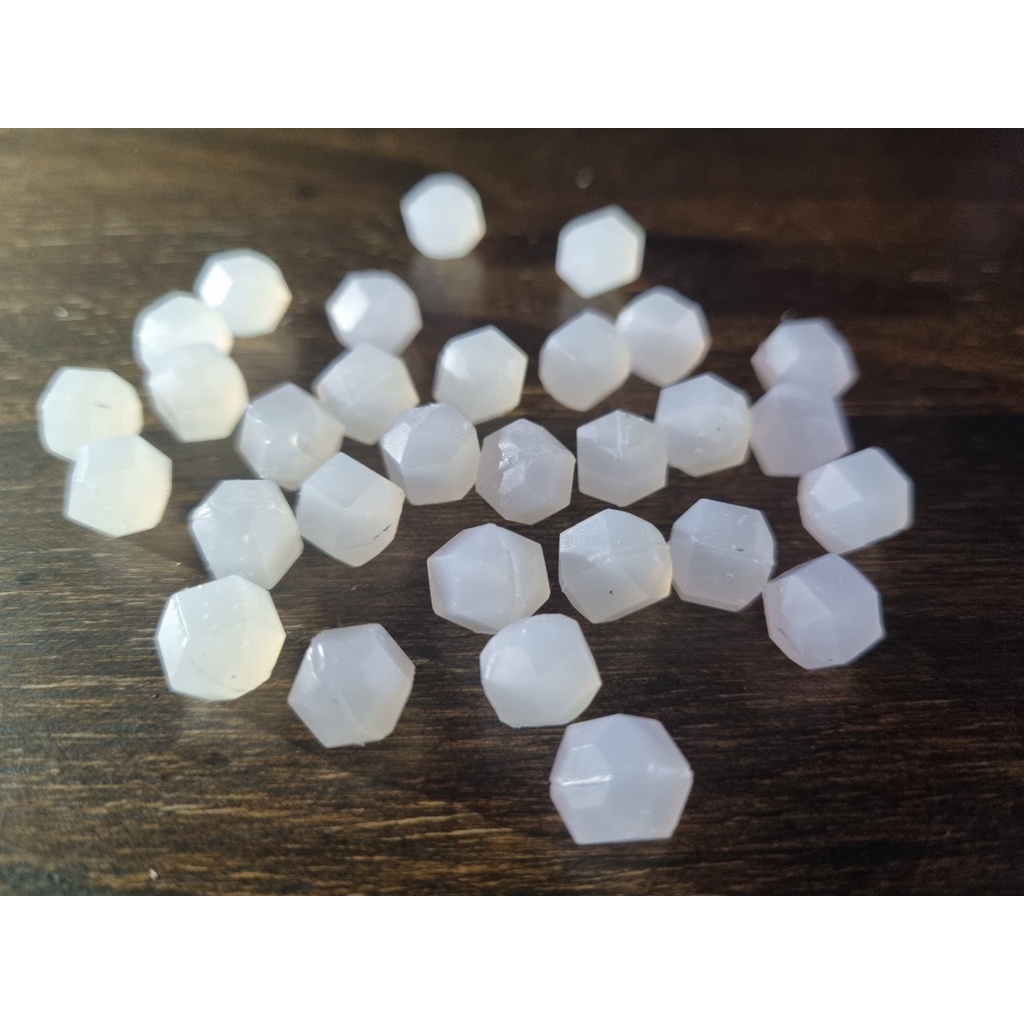 01 Viên bi Đa giác Silicone Mềm 8mm