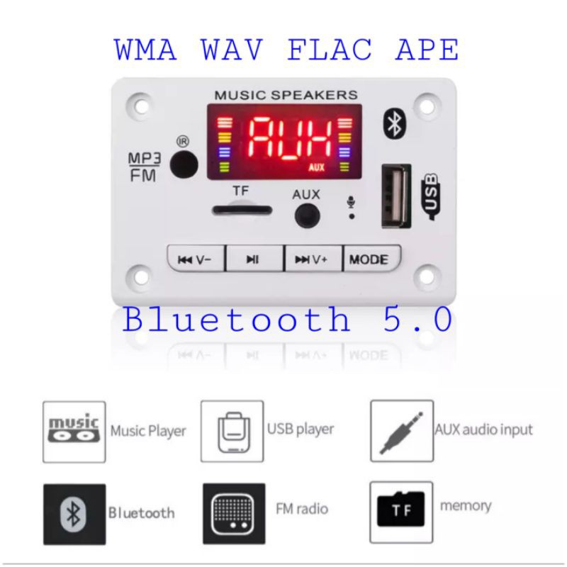 Bảng mạch giải mã LOSSLESS WMA WAV APE FLAC với Bluetooth 5.0