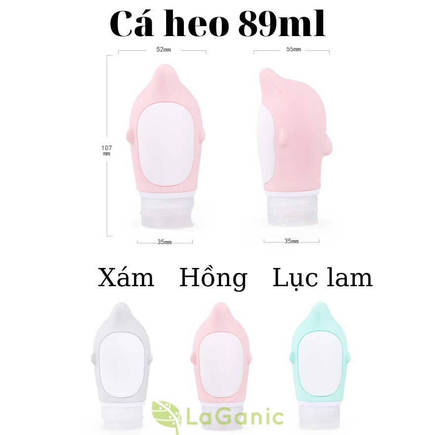 Lọ chiết mỹ phẩm dầu gội du lịch Silicon 89ml [Ocean Edition]