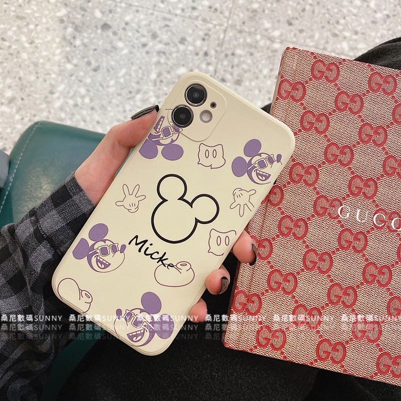Ốp điện thoại silicon in hình chuột Mickey/ Minnie cho Iphone 11 12 Pro Xr Xmax 8plus | BigBuy360 - bigbuy360.vn