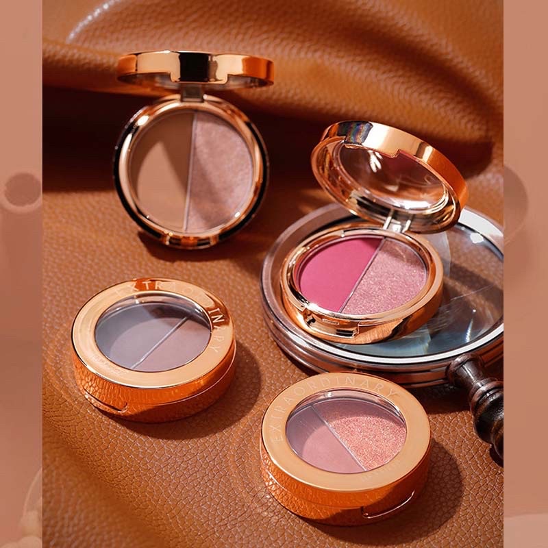 Bảng phấn mắt hai màu sắc hiệu ứng lì/ ánh nhũ cho lớp trang điểm nổi bật chuyên nghiệp | BigBuy360 - bigbuy360.vn