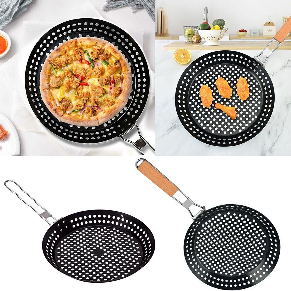 ESPO Vỉ Nướng BBQ Bằng Thép Không Gỉ Tay Cầm Gỗ Gấp Gọn Tiện Lợi