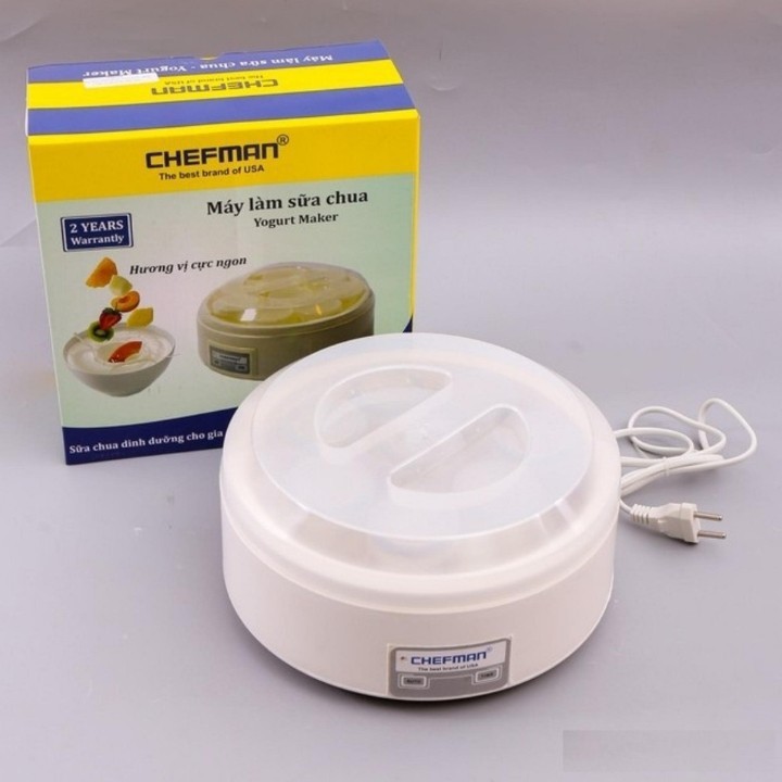 Máy Làm Sữa Chua 8 Cốc Nhựa Chefman CM-302N Gia Dụng Thông Minh