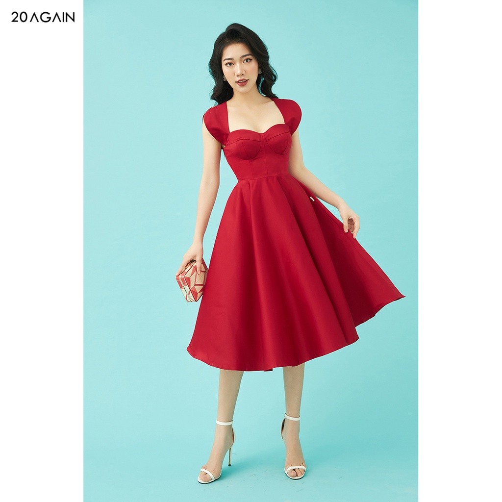 Đầm Xòe Cúp Ngực 20AGAIN lên form cực chuẩn DEA1204