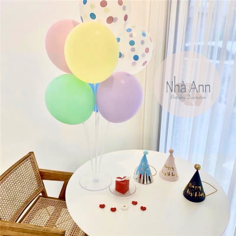 Sét Bóng Màu Hàn Quốc Trang Trí Sinh Nhật Siêu Yêu  - Nhà Ann