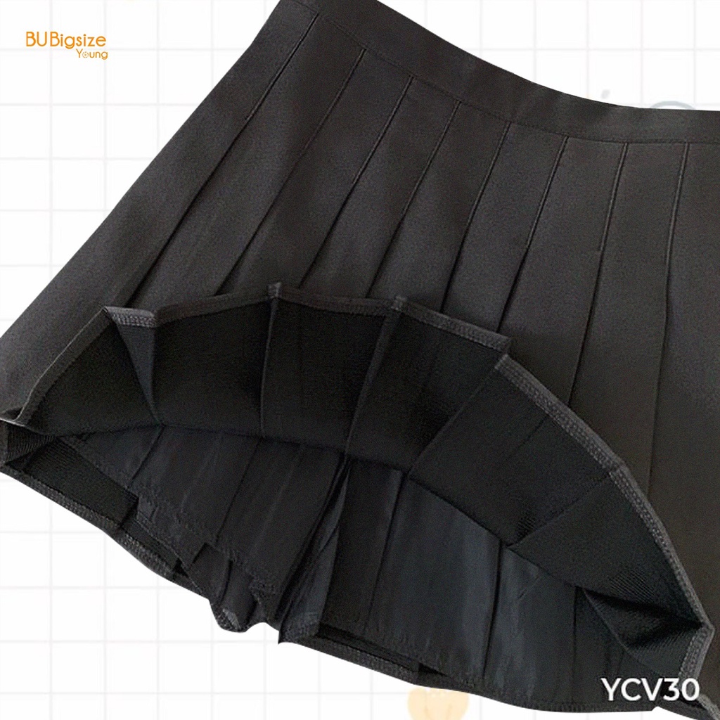 Chân váy xếp ly tennis dáng ngắn BIGSIZE (55kg đến 95kg) - YCV30 - [BU Bigsize Young]