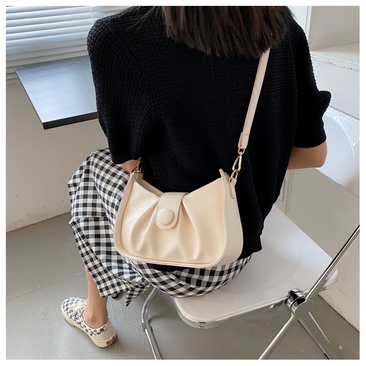 Túi  đeo chéoLinh Store Kẹp Nách Nữ Xách Tay Quai Phối Nơ Tiểu Thư Xinh Xắn