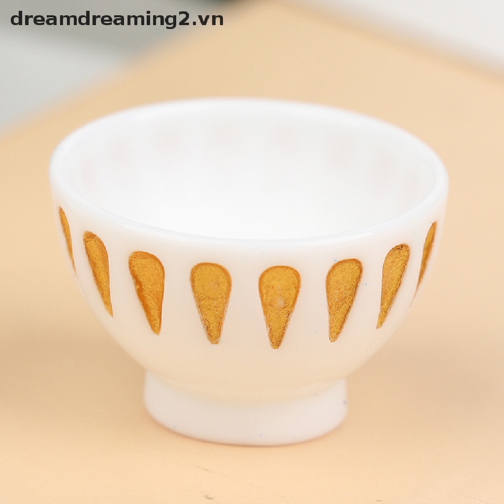 Set 4 món mô hình đồ chơi nhà búp bê mini hình tròn 2.vn 1/12