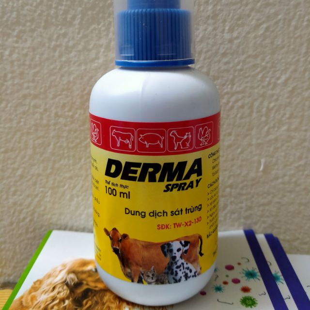 Xịt ghẻ, thối móng, lở loét móng derma