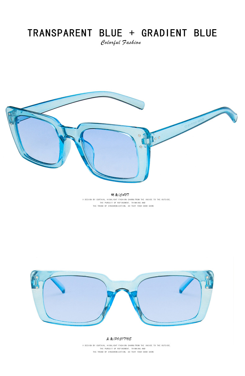 Kính mát gọng chữ nhật chống UV400 thời trang retro cho nữ | BigBuy360 - bigbuy360.vn