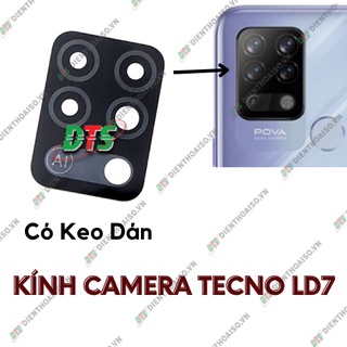 Mặt kính camera tecno LD7 sẵn keo dán