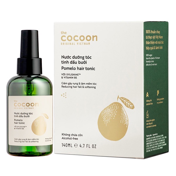 Nước Dưỡng Tóc Giảm Gãy Rụng Tinh Dầu Bưởi Cocoon Việt Nam 140ml