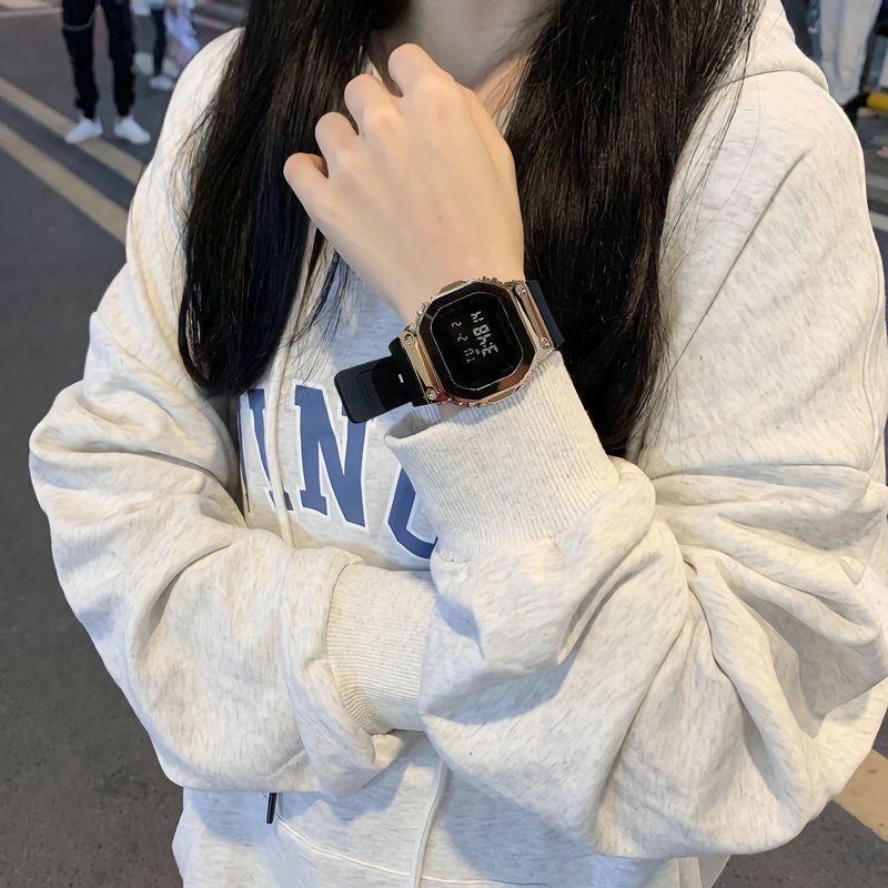 Đồng Hồ Điện Tử Chống Nước Màn Hình Vuông Có Đèn LED Thời Trang Cho Nam Nữ