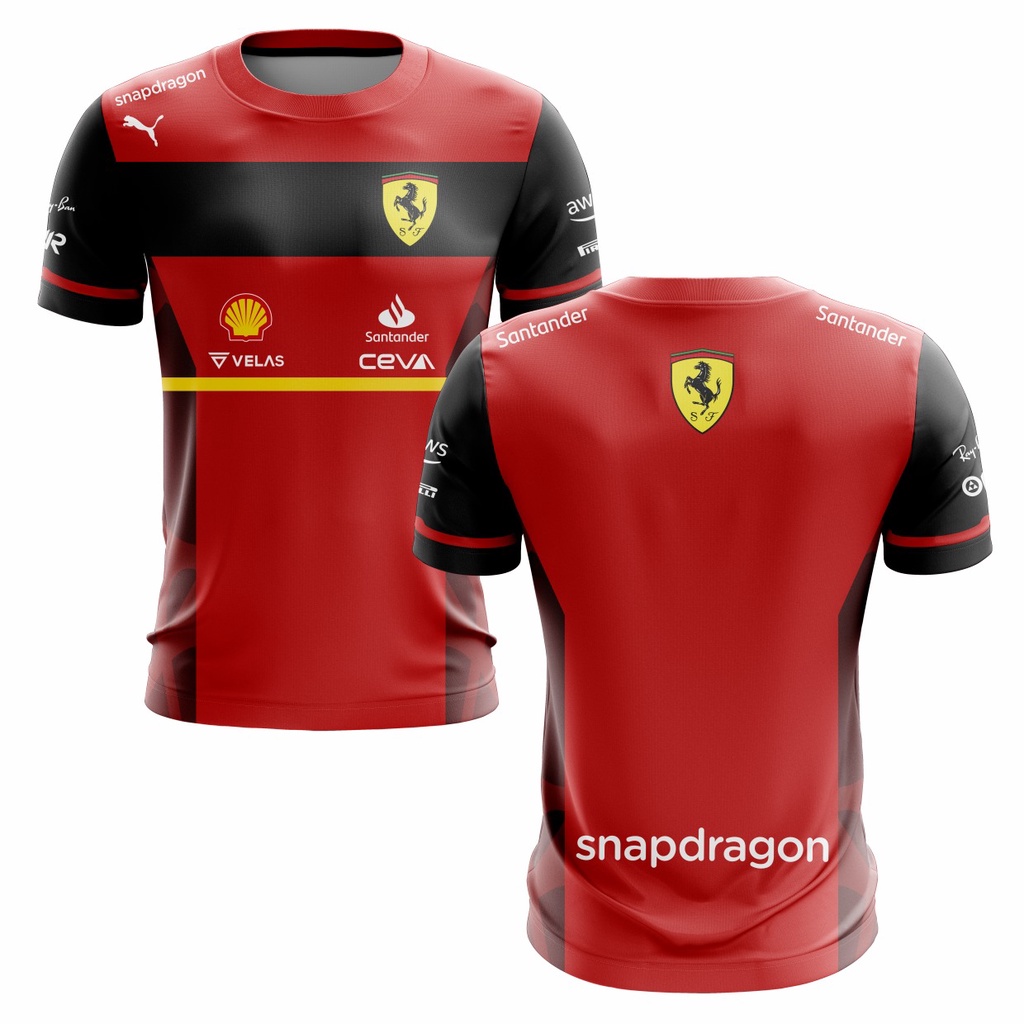 Áo Thun Tay Ngắn F1 Ferrari 2022 Cho Bé