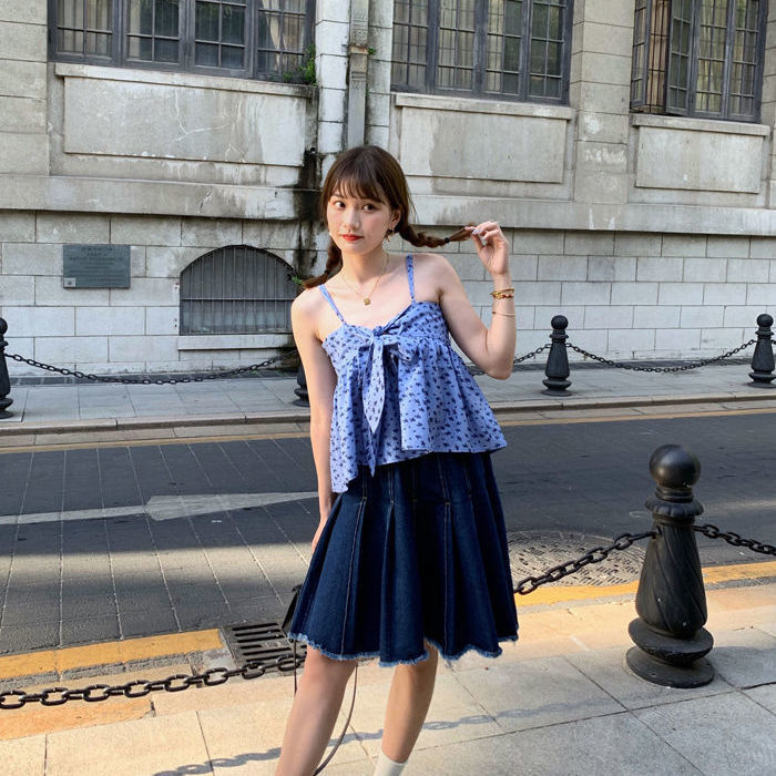 Áo Hai Dây Kiểu Hàn Quốc Dễ Thương 2021 Mới