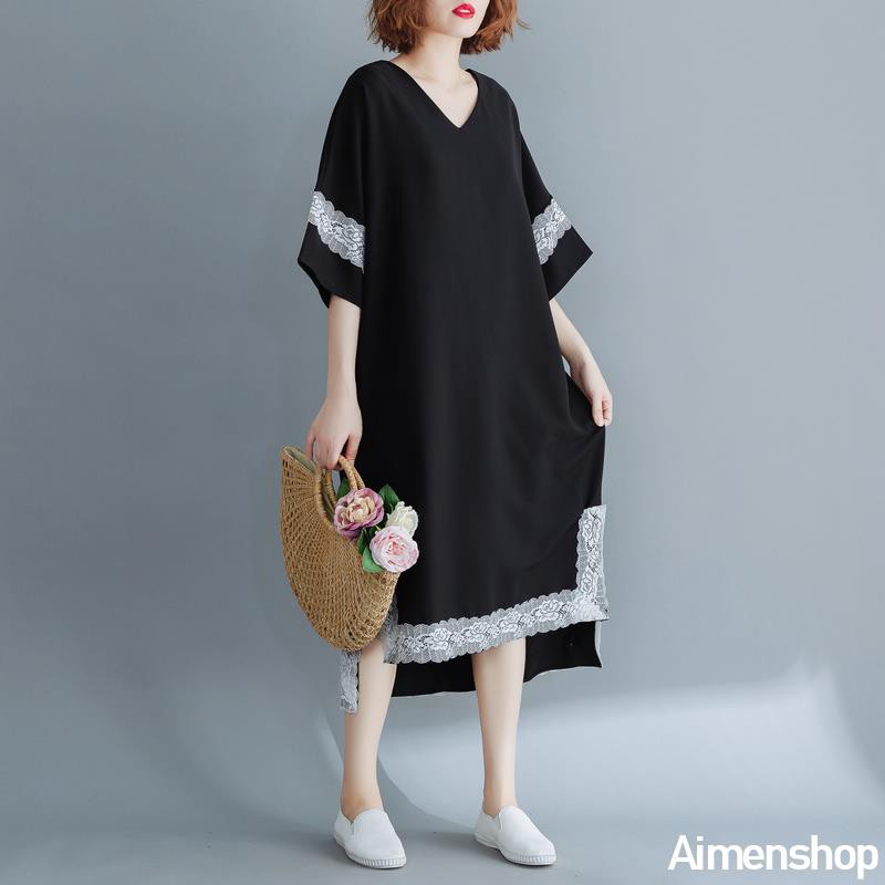 Chân Váy Chữ A Vải Lanh Cotton Size Lớn Thời Trang