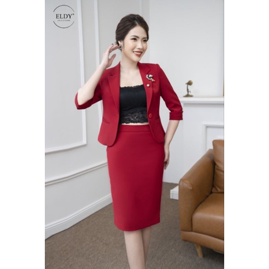 (Hàng cao cấp) Áo vest tay lửng, Áo vest công sở tay lửng, Áo Vest một cúc, Vest công sở ELDY