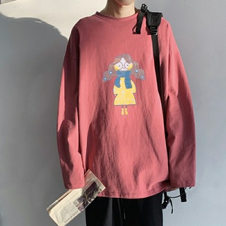 Áo thun dài tay nam nữ, áo phông dài tay unisex form rộng chất cotton dày đẹp in hình tóc xoăn