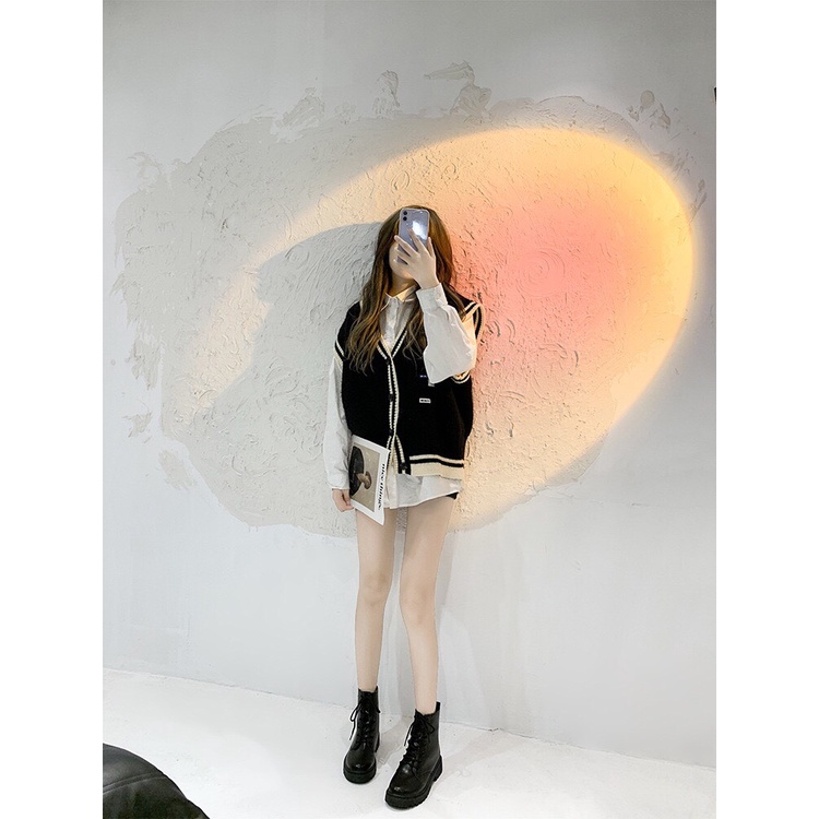 Giày bốt nữ cổ lửng kiểu dáng Hàn Quốc-Bốt ulzzang siêu đẹp
