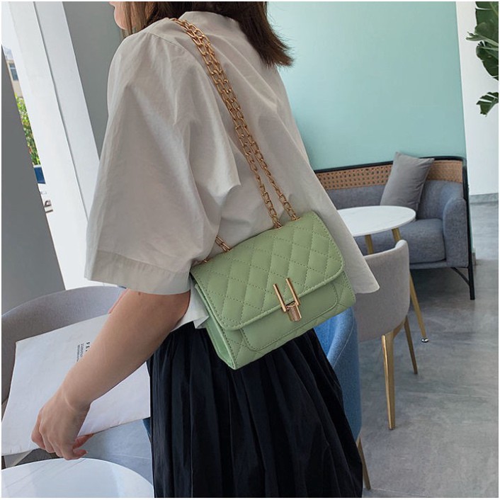 Túi đeo chéo nữ trần trám bút chì ELLY 89